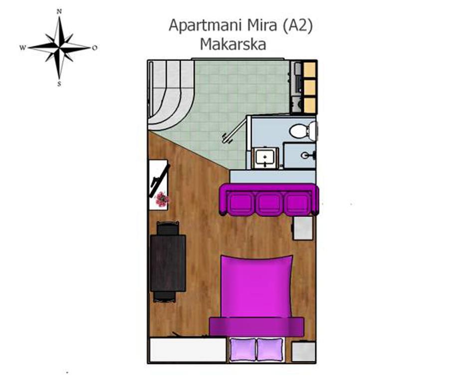 Apartments Mira Makarska Zimmer foto